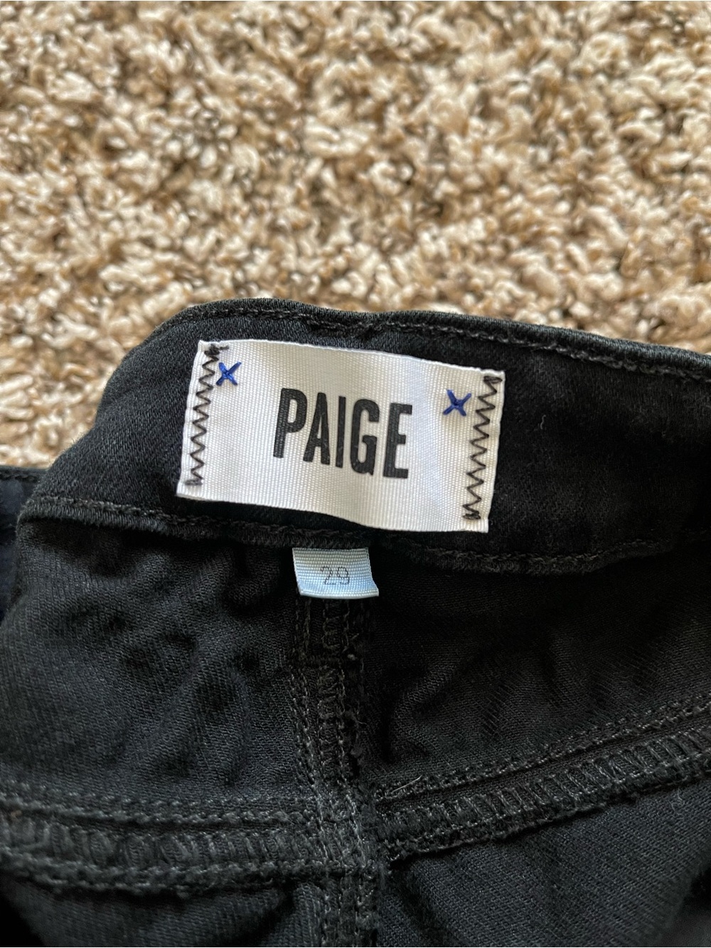 PAIGE Verdugo Ultra Skinny Jeans Women’s Size 29 Black Denim Mid Rise Stretch - Picture 6 of 11